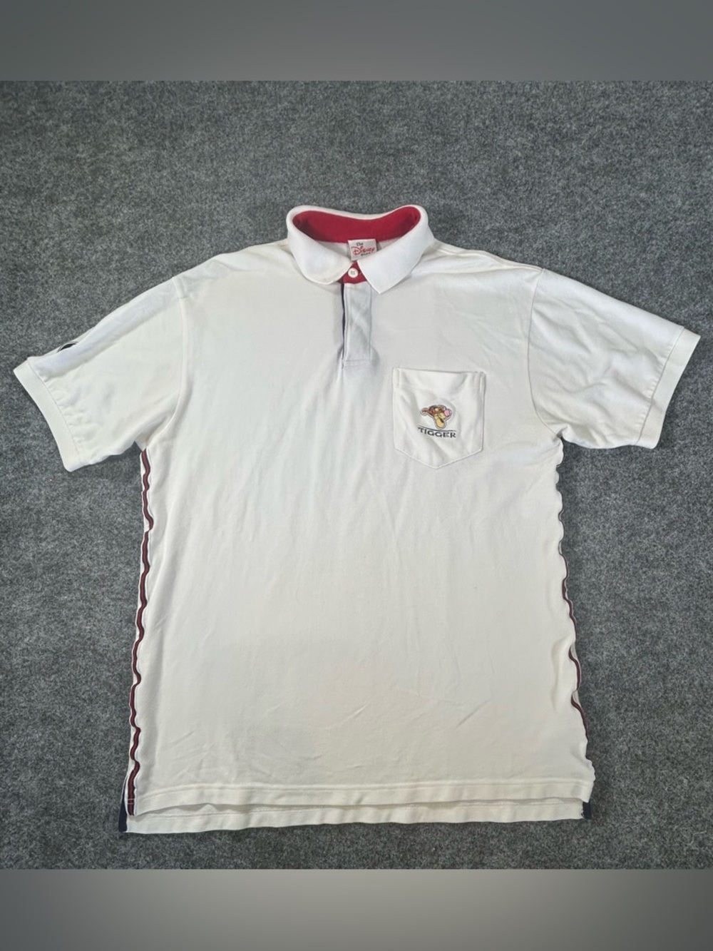 The Disney Store Polo Men’s Small White Tigger Embroidered Logo Golf